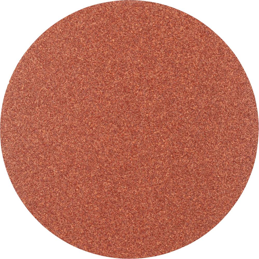 Ein roter Schleifscheibenkreis auf einem neutralen Hintergrund.