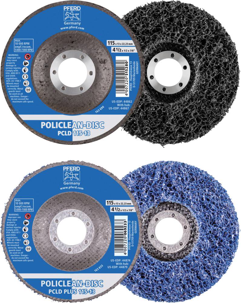 PFERD 44692726 POLICLEAN-PLUS-Disc PCLD PLUS 125-13 Ø 125 mm 5 St.