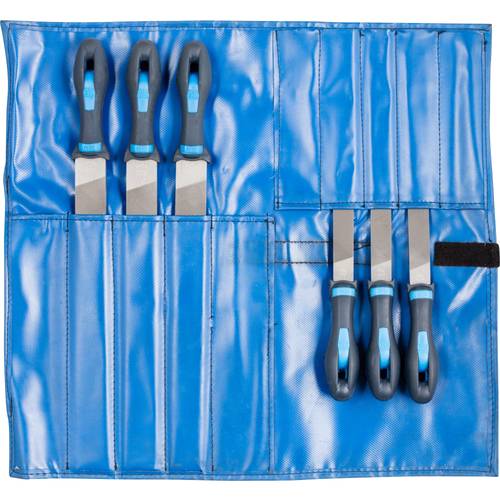 PFERD TOOLS 11800555 Werkstattfeilen-Set verschiedene Hiebe in PVC-Rolltasche Länge 300 mm 1 St.