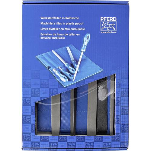 PFERD TOOLS 11801533 Werkstattfeilen-Set Hieb 3 in PVC-Rolltasche inkl. Umkarton Länge 200 mm 1 St.