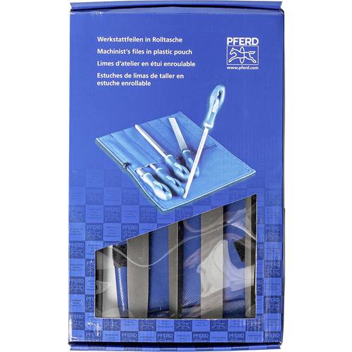 PFERD TOOLS 11801543 Werkstattfeilen-Set Hieb 3 in PVC-Rolltasche inkl. Umkarton Länge 250 mm 1 St.