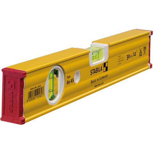 Wasserwaage 80 AS 30cm Alu.gelb ± 0,5 mm/m STABILA