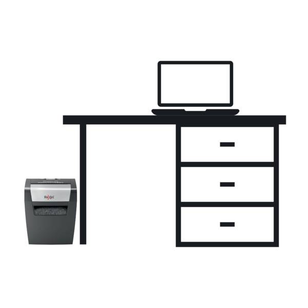 Rexel Momentum X406 Aktenvernichter 6 Blatt Mikroschnitt 4 x 28 mm P-4 15 l Vernichtet auch Heftklammern, Büroklammern-5