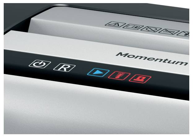 Rexel Momentum X406 Aktenvernichter 6 Blatt Mikroschnitt 4 x 28 mm P-4 15 l Vernichtet auch Heftklammern, Büroklammern-2