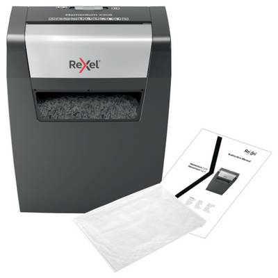 Rexel Momentum X308 Aktenvernichter 8 Blatt Partikelschnitt 5 x 42 mm P-3 15 l Vernichtet auch Heftklammern, Büroklammer-1