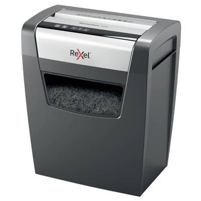 Rexel Momentum X410 Aktenvernichter 10 Blatt Mikroschnitt 4 x 28 mm P-4 23 l Vernichtet auch Heftklammern, Büroklammern-0