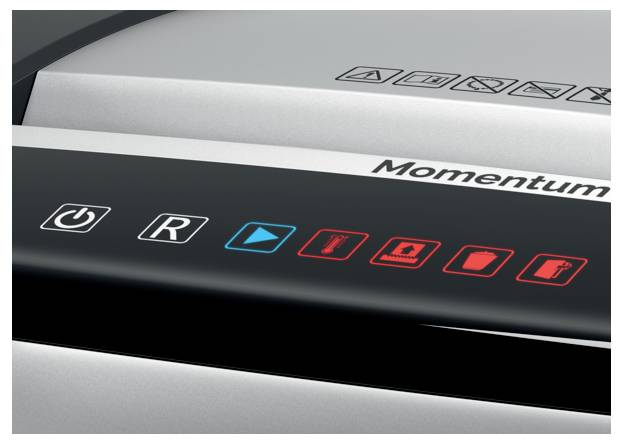 Rexel Momentum X420 Aktenvernichter 20 Blatt Mikroschnitt 4 x 40 mm P-4 30 l Vernichtet auch Heftklammern, Büroklammern-1