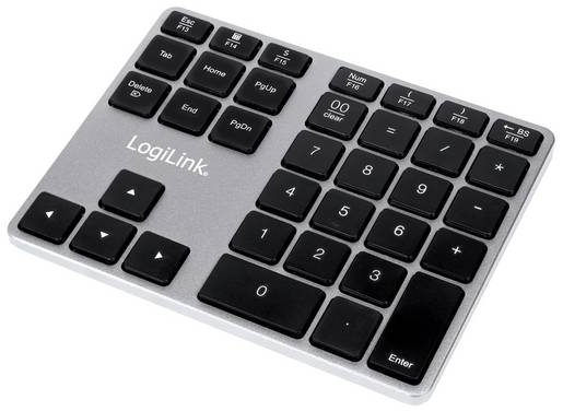 LogiLink ID0187 Bluetooth® Nummernblock  Silber
