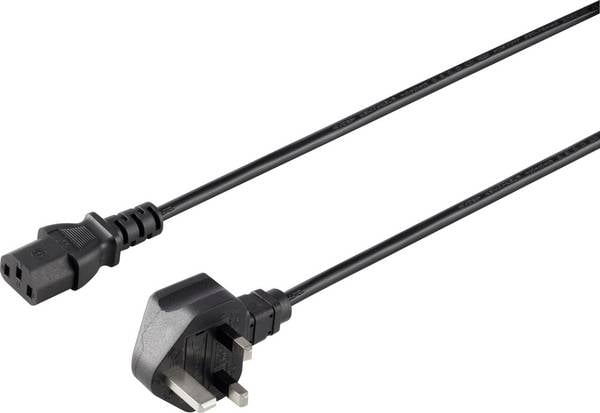 Sygonix SY-5042738 Kaltgeräte Anschlusskabel  Schwarz 2.00 m