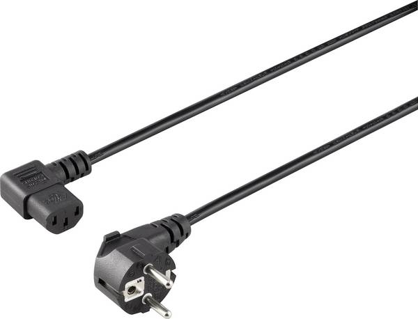 Sygonix SY-5042710 Kaltgeräte Anschlusskabel  Schwarz 2.00 m