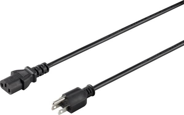 Sygonix SY-5042736 Kaltgeräte Anschlusskabel  Schwarz 2.00 m
