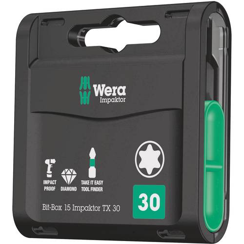 Wera Impaktor 05057776001 Bit-Set 15teilig