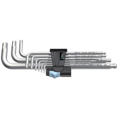 Wera 3950/9 Winkelschraubendreher-Set 1.5 mm, 2 mm, 2.5 mm, 3 mm, 4 mm, 5 mm, 6 mm, 8 mm, 10 mm 9teilig