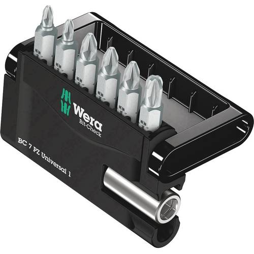 Wera Bit-Check 7 PZ Universal 1 05056296001 Bit-Set 7teilig