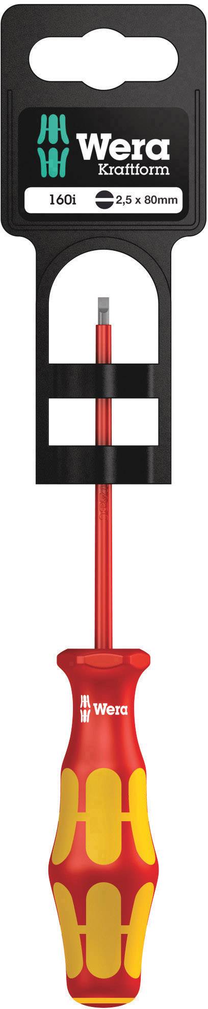 Wera 160i VDE Schlitz-Schraubendreher Klingenbreite: 2.5 mm