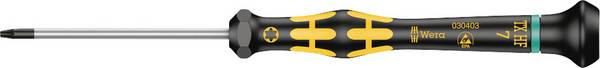 Wera 1567 ESD Micro ESD Torx-Schraubendreher Größe (Schraubendreher) T 7 Klingenlänge: 60 mm  1 St.