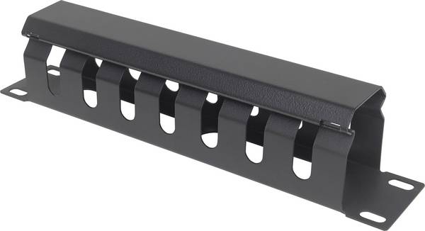 Intellinet 714853 10 Zoll Netzwerkschrank-Kabelführung    Schwarz (RAL 9005)