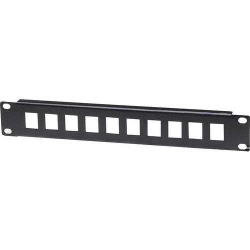 Intellinet 714860 10 Port Netzwerk-Patchpanel 254 mm (10) 1 HE Schwarz Unbestückt