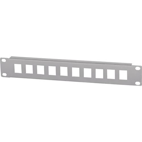 Thumbnail - Intellinet 714969 10 Port Netzwerk-Patchpanel 254 mm (10) 1 HE Lichtgrau (RAL 7035) Unbestückt