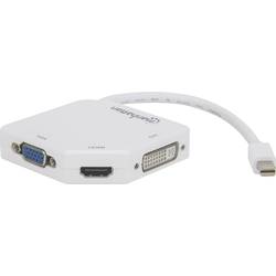 Image of Manhattan 207362 Mini-DisplayPort Adapter [1x Mini-DisplayPort Stecker - 1x VGA-Buchse, HDMI-Buchse, DVI-Buchse