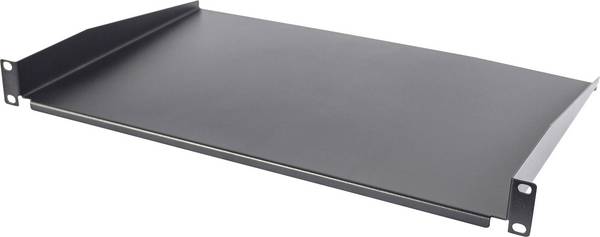 Intellinet 715072 19 Zoll Netzwerkschrank-Geräteboden 1 HE Geeignet für Schranktiefe: ab 450 mm Schwarz (RAL 9005)