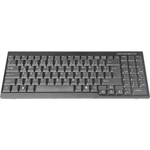 Digitus DS-72000TR Kabelgebunden KVM-Tastatur Türkisch Schwarz