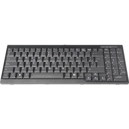 Digitus DS-72000ES Kabelgebunden KVM-Tastatur Spanisch, QWERTY Schwarz