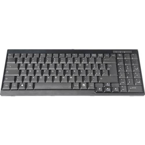 Digitus DS-72000IT Kabelgebunden KVM-Tastatur Italienisch, QWERTY Schwarz