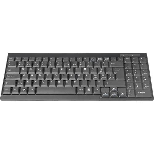 Digitus DS-72000CH Kabelgebunden KVM-Tastatur Schweiz, QWERTZ Schwarz