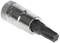 'Metallischer Torx-Bit-Aufsatz in Silber mit der Bezeichnung T30, geeignet für den Einsatz mit Ratschen oder Bohrmaschinen.'