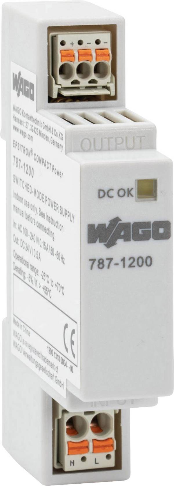 WAGO 787-1200 Hutschienen-Netzteil (DIN-Rail) 0.5 A Inhalt 1 St.