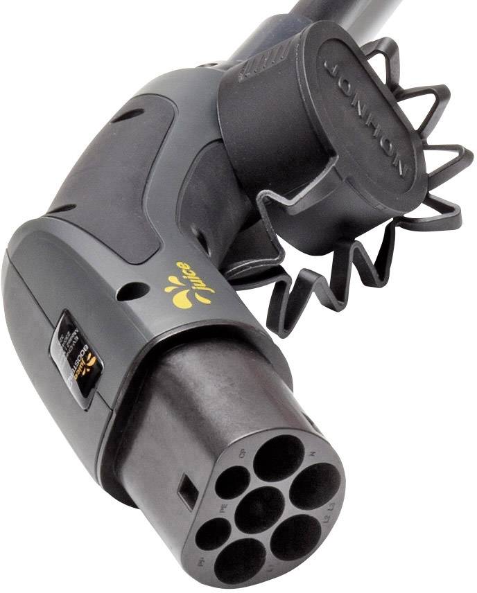 Ein moderner Autoladestecker mit mehreren Steckplätzen, geeignet für das Aufladen von Elektrofahrzeugen.