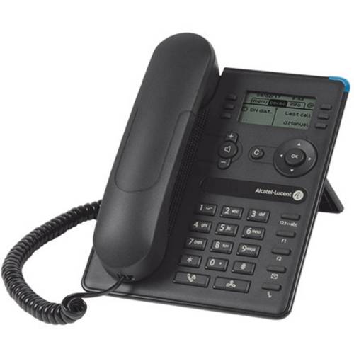 Alcatel-Lucent Enterprise 8008 DeskPhone Schnurgebundenes Telefon, VoIP PoE LC-Display Grau