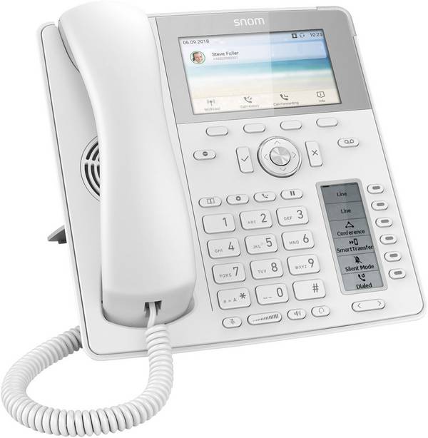SNOM D735 Desk Telephone weiss Schnurgebundenes Telefon, VoIP PoE Farbdisplay Weiß