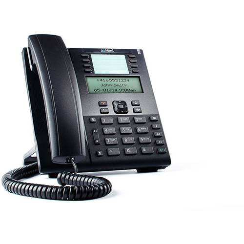 Thumbnail - Mitel 6865 VoIP SIP Telefon Schnurgebundenes Telefon, VoIP PIN Code, Integrierter Webserver, PoE LC-Display Schwarz