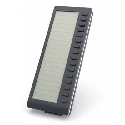 Rechteckiges elektronisches Zubehör mit Tasten an der rechten Seite und einem großen Display auf der linken Seite.