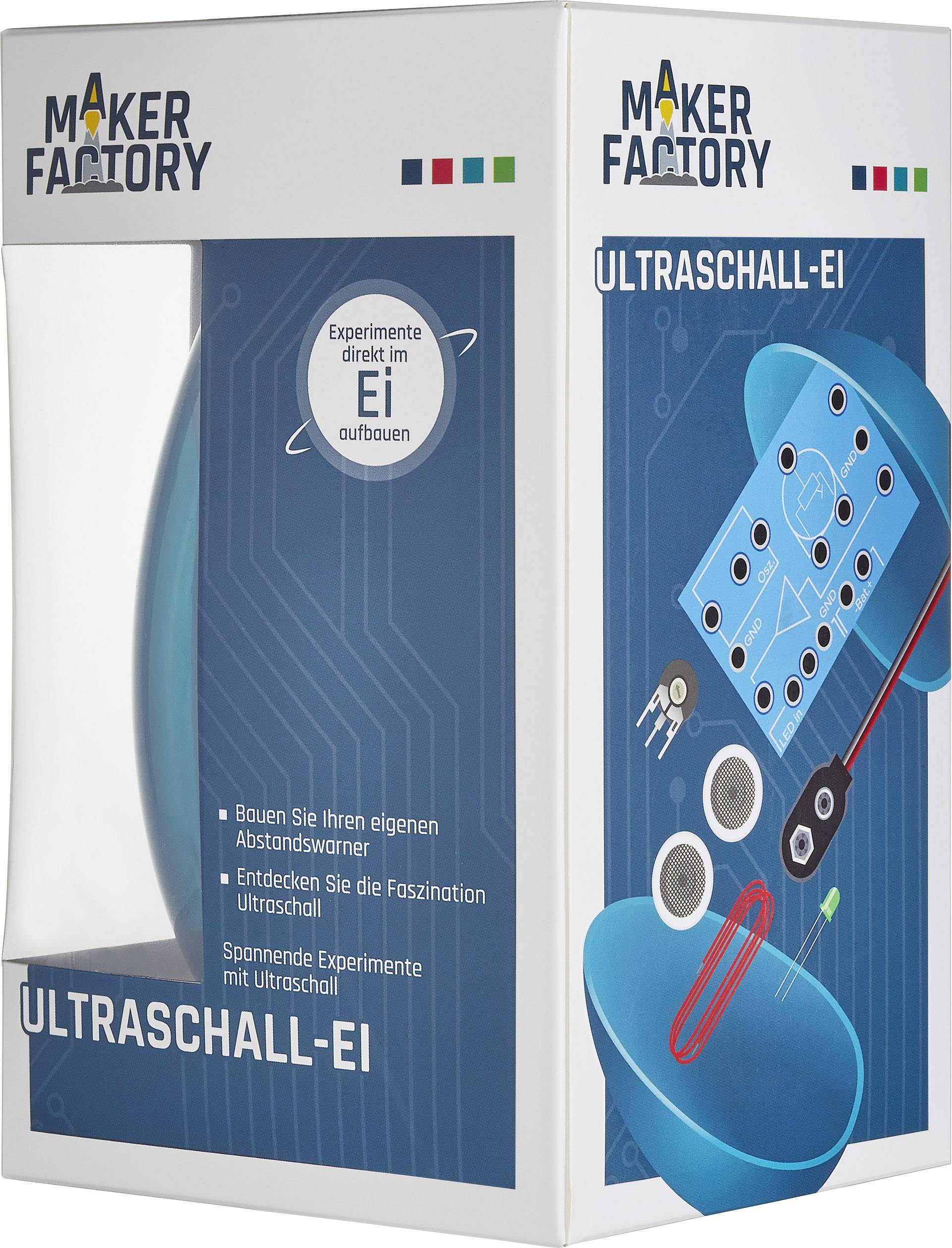 MAKERFACTORY 15051 Ultraschall Ei Lernpaket ab 14 Jahre-2