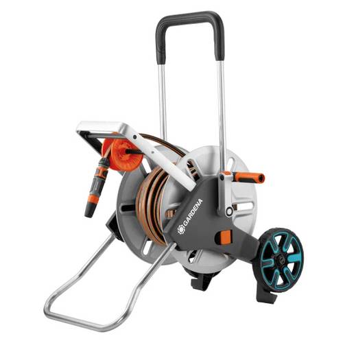 GARDENA 18547-20 CleverRoll M Easy Metall Set Schlauchwagen 13 mm 25 m 1/2 Zoll 1 St. Silber