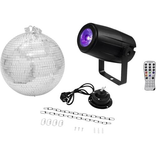 Thumbnail - Eurolite LED Discokugel-Set mit Motor, mit LED-Beleuchtung 30 cm