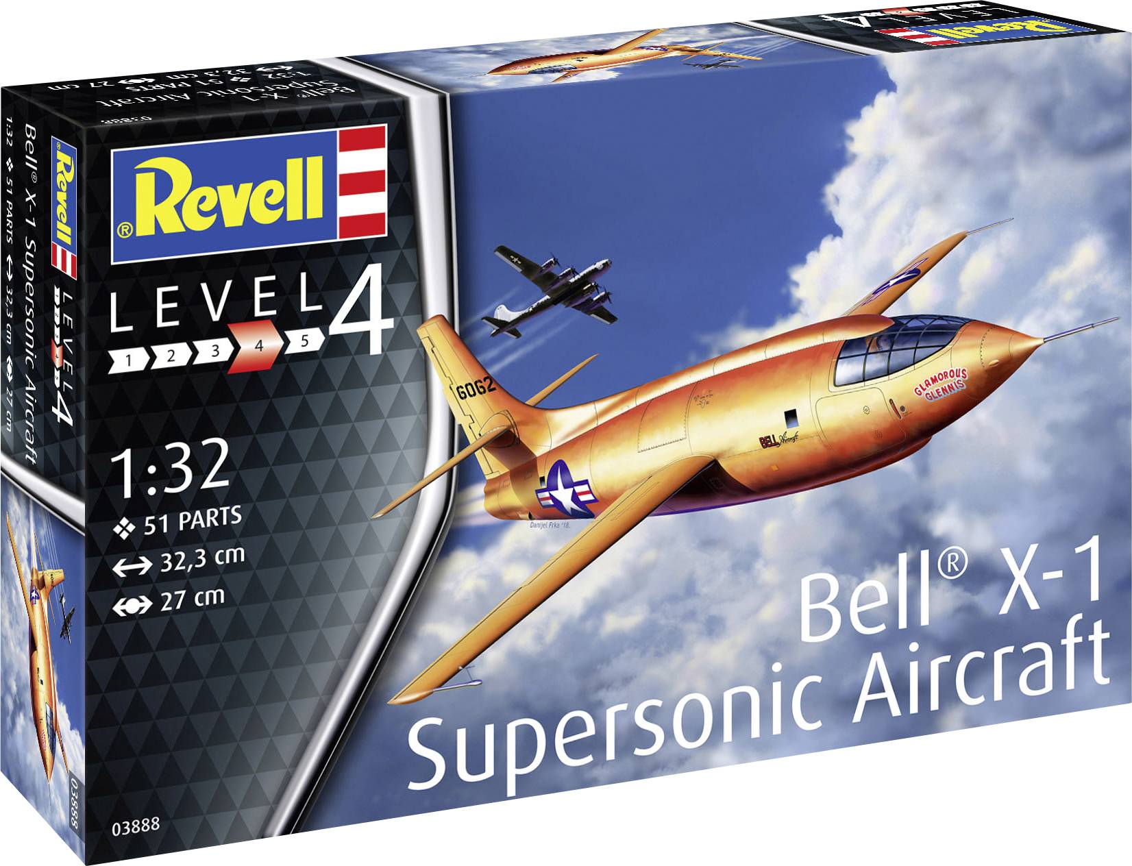 Model letadla, stavebnice Revell 03888, 1:32