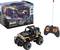 Spielzeugauto mit Fernsteuerung. Verpackung zeigt ein Miniatur-Offroad-Fahrzeug im Maßstab 1:43. Modell 'Quarter Back'.