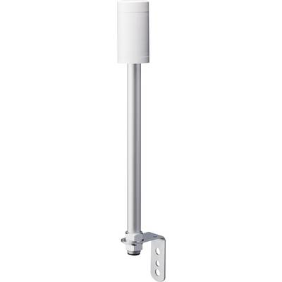 Eine weiße zylindrische Antenne mit metallischem Halterungsfuß, geeignet zur Befestigung an flachen Oberflächen.