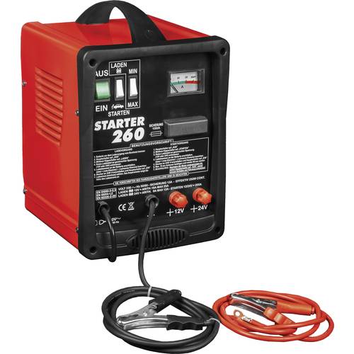 Helvi 77210 Kfz-Ladegerät, Werkstattladegerät 12 V, 24 V 18 A 18 A