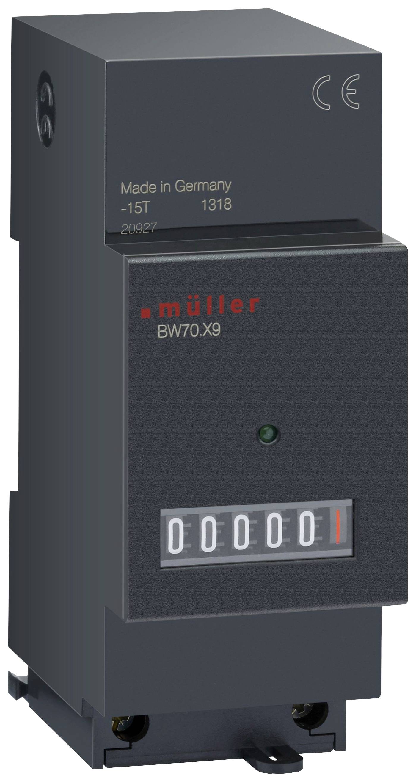 HUGO MÜLLER BW7029 24V 50-60 Hz Betriebsstundenzähler