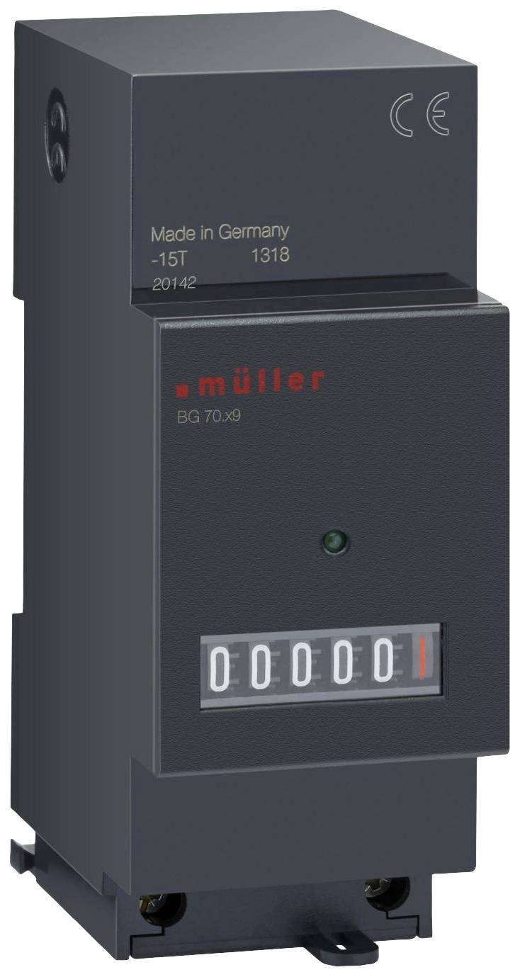 HUGO MÜLLER BG7029 12-48 V DC Betriebsstundenzähler