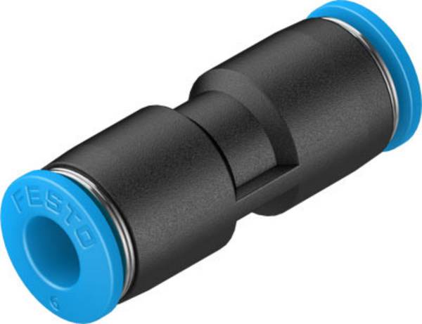 FESTO Gerade-Verbinder 130687 QS-6-100    Rohr-Ø: 6 mm   1 St.