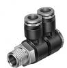 FESTO Verteiler 153217 QSLV2-1/4-10 Außengewinde: 1/4" (6.3 mm) Rohr-Ø: 10 mm 1 St.