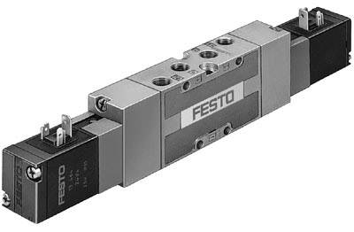 FESTO Magnetventil 19138 MVH-5/3G-1/4-B 24 V/DC G 1/4 Nennweite (Details) 10 mm 1 St.-0