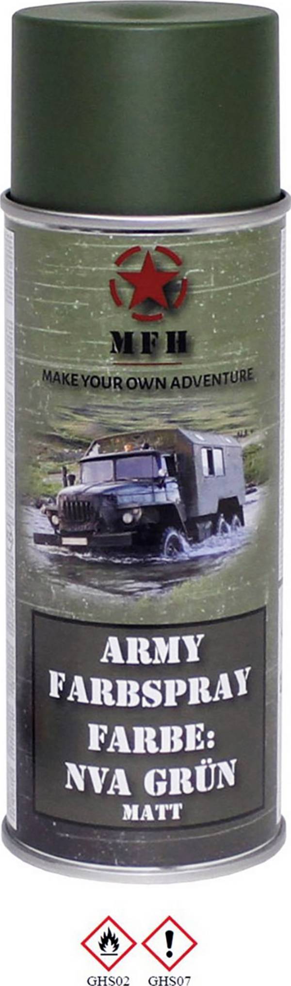 MFH - Military & Adventure 40343 Farbspray NVA GRÜN matt RAL 6003 400 ml NVA-Olivgrün (seidenmatt) 1 St. (B x H) 6.5 cm x 20 cm