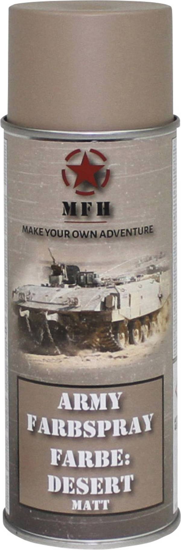 MFH - Military & Adventure 40348 Farbspray DESERT matt RAL 1019 400 ml Wüstengelb (matt) 1 St. (B x H) 6.5 cm x 20 cm